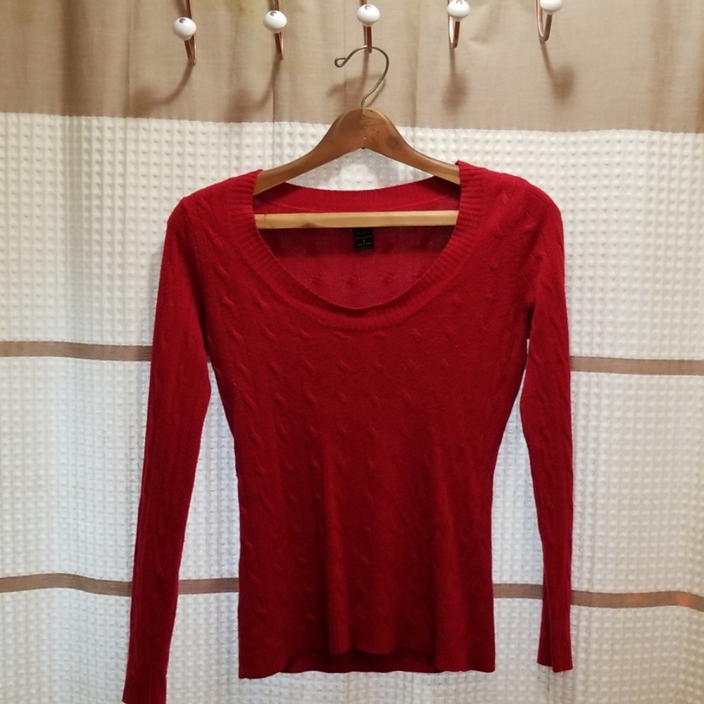 {2 for 10} New York and Company red sweater sz s